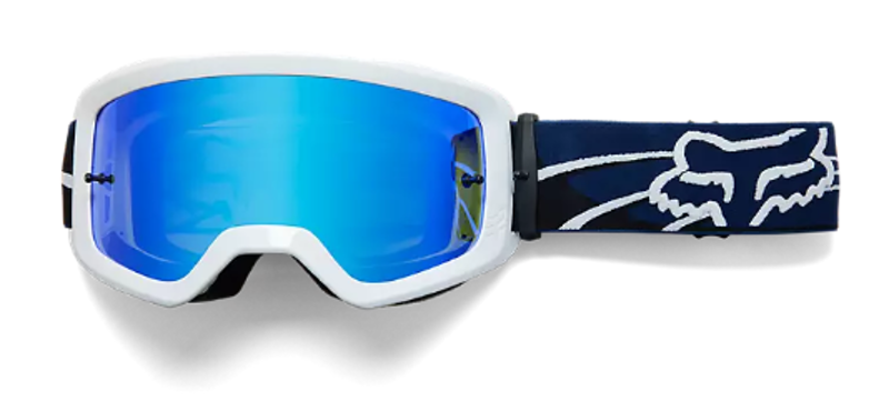 Fox Racing Main Goat Strafer Mirrored Lens Goggles in Navy-1